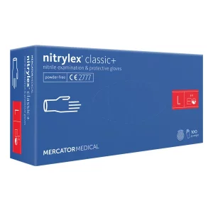 MANUSI PROTECTIE ALBASTRE DIN NITRIL CLASSIC L SET 100BUC NITRYLEX