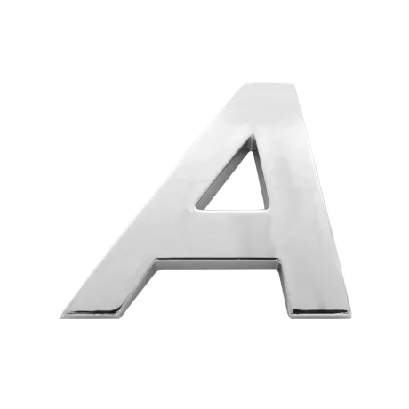 ORNAMENT AUTO 3D. LITERA A. 26 MM. CROMAT