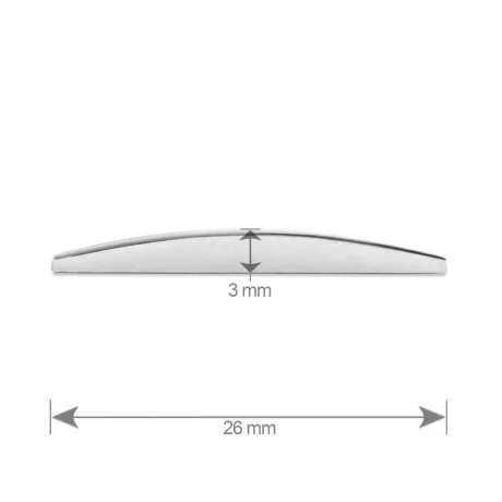 ORNAMENT AUTO 3D. LITERA C. 26 MM. CROMAT