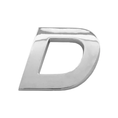 ORNAMENT AUTO 3D. LITERA D. 26 MM. CROMAT
