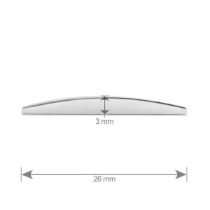 ORNAMENT AUTO 3D. LITERA R. 26 MM. CROMAT