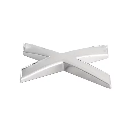 ORNAMENT AUTO 3D. LITERA X. 26 MM. CROMAT