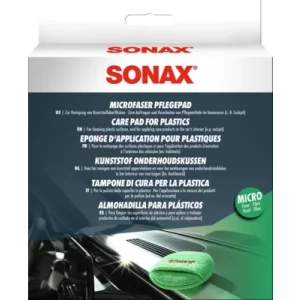 PAD DIN MICROFIBRA PENTRU INTRETINEREA MATERIALELOR PLASTICE SONAX