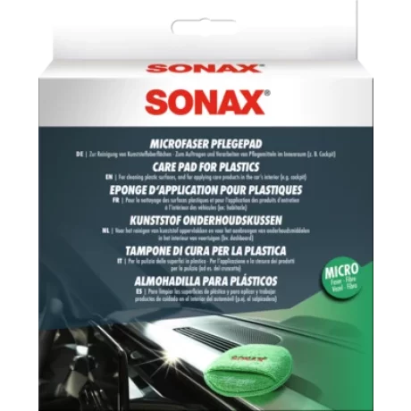 PAD DIN MICROFIBRA PENTRU INTRETINEREA MATERIALELOR PLASTICE SONAX