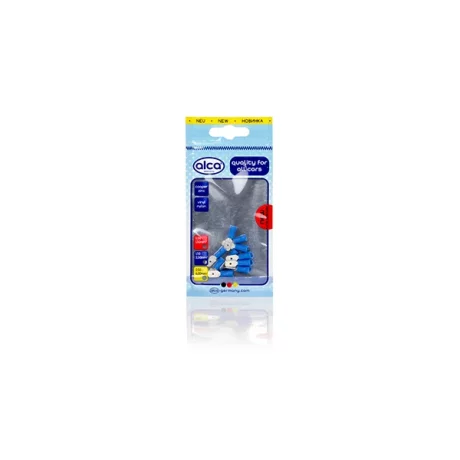 PAPUC ELECTRIC AUTO IZOLAT ALBASTRU TIP TATA 6.35mm - SET 10