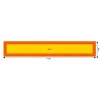 PLACA REFLECTORIZANTA GALBEN/ROSU FLUORESCENT 1130X196 MM HICO