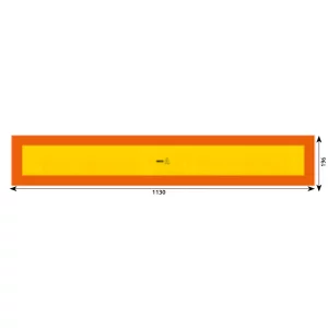 PLACA REFLECTORIZANTA GALBEN/ROSU FLUORESCENT 1130X196 MM HICO