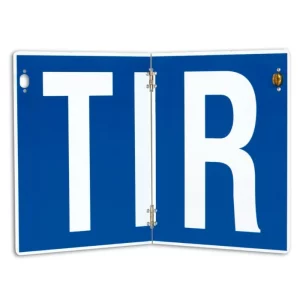 PLACA TIR PLIABILA VERTICAL 400X250 MM NEREFLECTORIZANTA NEUTRAL HICO