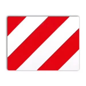 PLACA TRANSPORT AGABARITIC 40X30 CM STANGA PROFIL PVC HICO