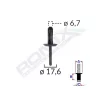 POPNIT PLASTIC UNIVERSAL 6.7X17.6MM - NEGRU SET 10 BUC