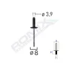 POPNIT UNIVERSAL NEGRU 3.9MM SET 10 BUC