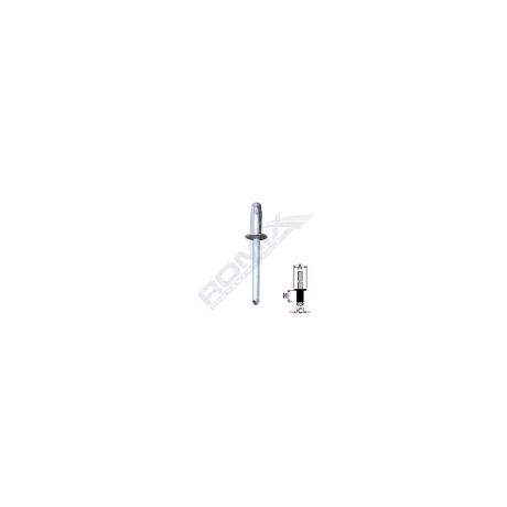 POPNIT ZINCAT FIAT RENAULT FORD 4.8MM SET 10 BUC