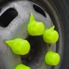 SET 10 BUCATI CAPAC PLASTIC PENTRU PREZON ROATA CU INDICATOR 33 MM NEON GALBEN 54.5 MM