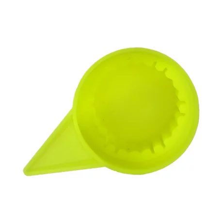 SET 10 BUCATI CAPAC PLASTIC PENTRU PREZON ROATA CU INDICATOR 33 MM NEON GALBEN 54.5 MM