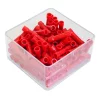SET 100 MANSOANE ELECTRICE IZOLATE TOTAL ROSII CILINDRIC 4MM