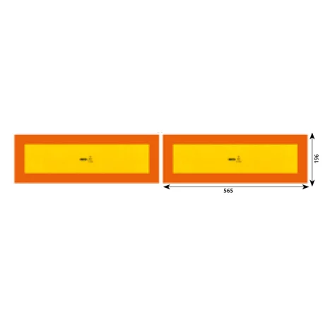 SET 2 AUTOCOLANTE REFLECTORIZANTE 565X196 MM HICO