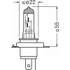 SET 2 BECURI 12V H4 60/55 W NIGHT BREAKER SILVER +100% OSRAM
