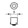 SET 2 BECURI 12V H6W 6W PURE LIGHT (blister) BOSCH