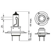 SET 2 BECURI 12V H7 55W PURE LIGHT BOSCH