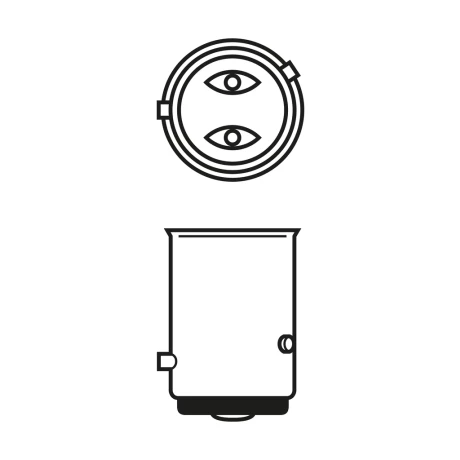 SET 2 BECURI 12V P21/4W 4W / 21W PURE LIGHT (blister) BOSCH
