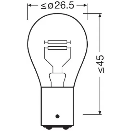SET 2 BECURI 12V P21/4W ORIGINAL BLISTER OSRAM