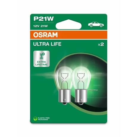 SET 2 BECURI 12V P21W ULTRA LIFE BLISTER OSRAM