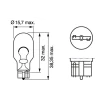 SET 2 BECURI 12V W16W 16W PURE LIGHT (blister) BOSCH