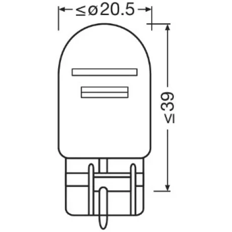 SET 2 BECURI 12V W21/5W ORIGINAL BLISTER OSRAM