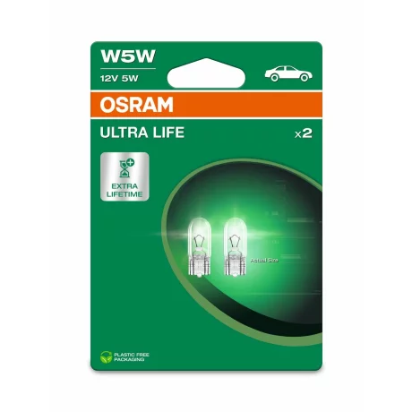 SET 2 BECURI 12V W5W ULTRA LIFE BLISTER OSRAM