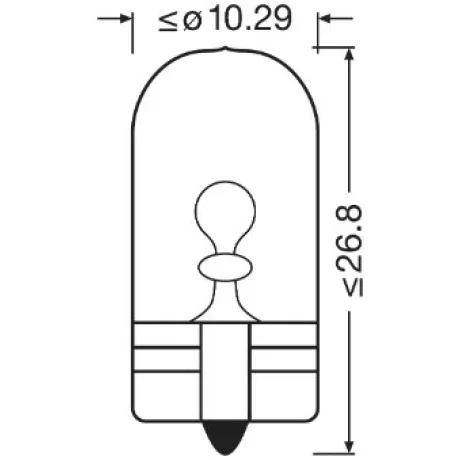 SET 2 BECURI 12V W5W ULTRA LIFE BLISTER OSRAM