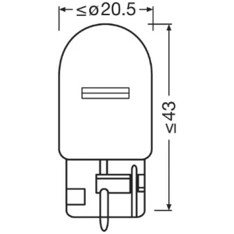 SET 2 BECURI 12V WY21W ORIGINAL BLISTER OSRAM
