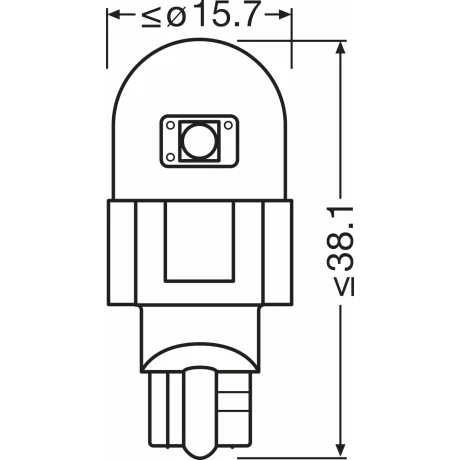 SET 2 BECURI AUXILIARE CU LED 12V (W16W) WHITE 6000K BLI OSRAM