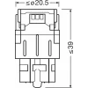 SET 2 BECURI AUXILIARE CU LED 12V (W21/5W) WHITE 6000K BLI OSRAM