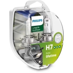 SET 2 BECURI FAR H7 55W 12V LONG LIFE ECOVISION PHILIPS