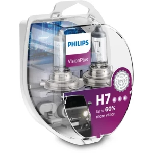 SET 2 BECURI FAR H7 55W 12V VISION PLUS PHILIPS