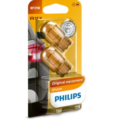 SET 2 BECURI FARA SOCLU 12 V WY21W WX3X16d PHILIPS