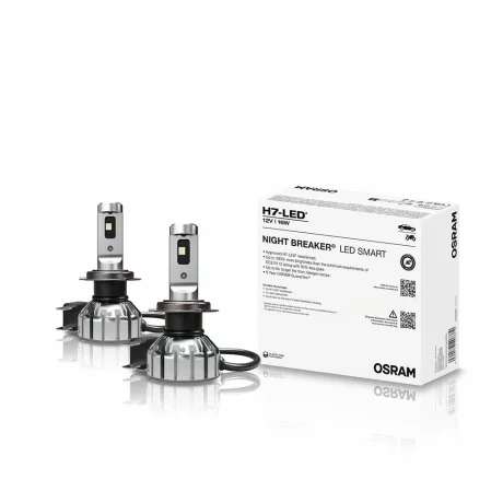 SET 2 BECURI NIGHT BREAKER LED SMART H7 +330% CUTIE OMOLOGARE RAR