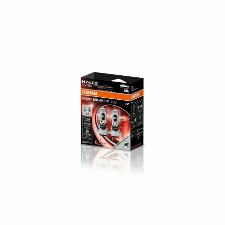 SET 2 BECURI NIGHT BREAKER LED SPEED H7 +230% BLISTER OMOLOGARE RAR