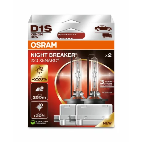 SET 2 BECURI XENON 85V D1S XENARC NIGHT BREAKER LASER NextGen OSRAM