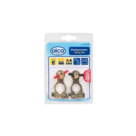 SET 2 BORNE BATERIE ROSU SI NEGRU