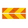 SET 2 PLACUTE REFLECTORIZANTE 565X132 MM GALBEN/ROSU FLUORESCENT ALUMINIU RF 70.01 HICO