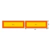 SET 2 PLACUTE REFLECTORIZANTE GALBEN/ROSU FLUORESCENT 565X196 MM ALUMINIU RF 70.01SHICO