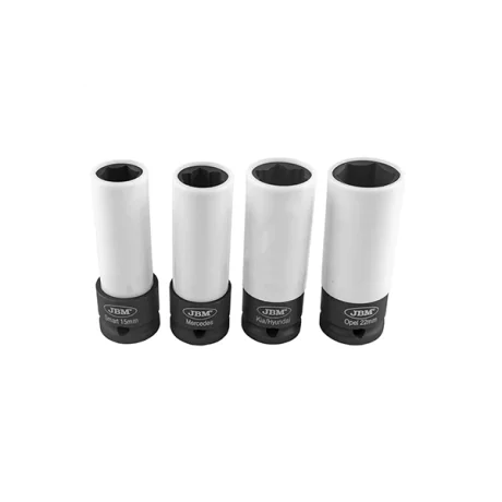 SET 4 TUBULARE DE IMPACT PENTRU JANTE DIN ALIAJ 1/2` JBM
