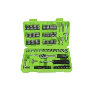 SET BITI SI TUBULARE 1/4` CU SURUBELNITA SI CLICHET 130 BUC JBM