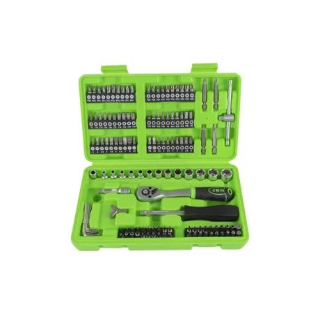 SET BITI SI TUBULARE 1/4` CU SURUBELNITA SI CLICHET 130 BUC JBM