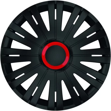 SET CAPACE ROTI 16` NEGRE CU INEL ROSU ACTIVE