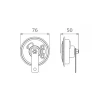 SET CLAXOANE ELECTROMAGNETICE 12V 3.5A+3.5A TON INALT SI JOS