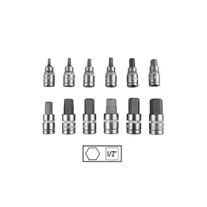 SET DE 12 PIESE 1/2` IMBUSURI HEX. JBM