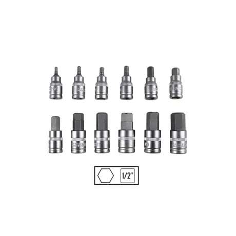 SET DE 12 PIESE 1/2` IMBUSURI HEX. JBM