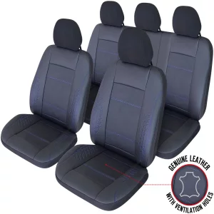SET HUSE SCAUN EXCLUSIVE LEATHER ATLAS NEGRU UMB-B